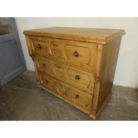 Antique Pine Chest of Three Drawers (waxed)