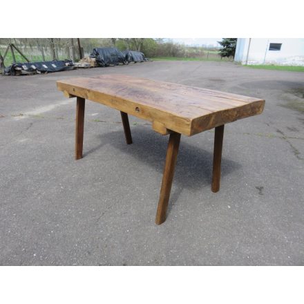 Antique Butcher Block Table (waxed)