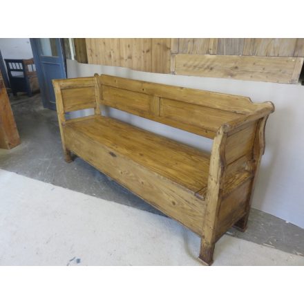 Antique Pine Box Bench (waxed)