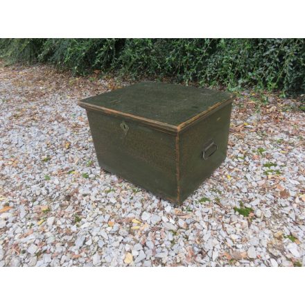 Antique Pine Storage Box (green)