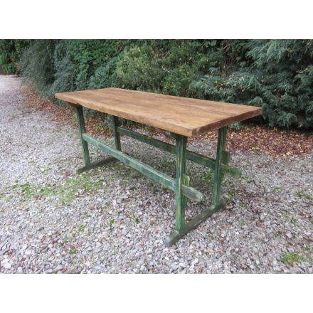 Antique Pine Table (green base)