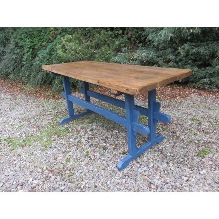 Antique Pine Table (blue base)