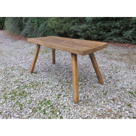 Antique Butcher Block Table (waxed)