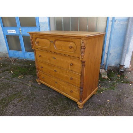 Antique Pine Chest of Four Drawers (waxed)