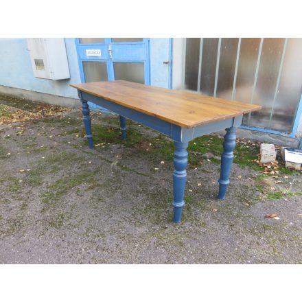 Antique Pine Table (blue base)