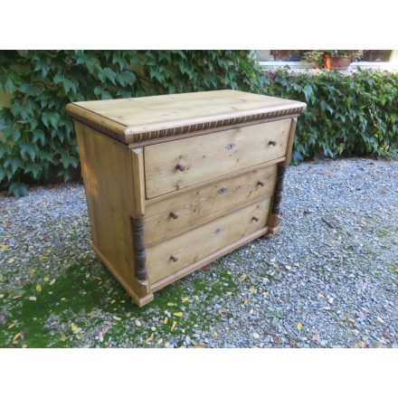 Antique Pine Chest of Three Drawers (waxed)