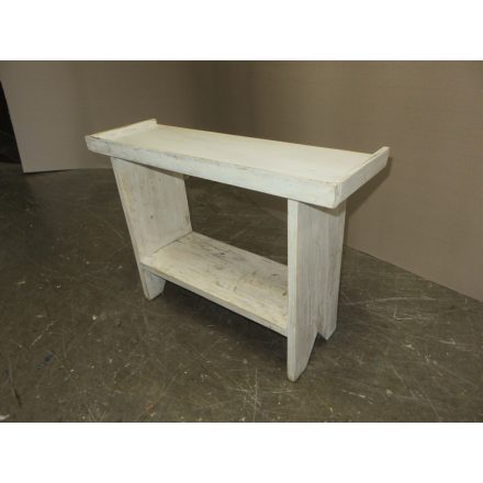 Antique Pine Bucket Bench (white)