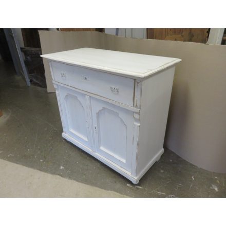 Antique Pine Dresser Base Cabinet (white)