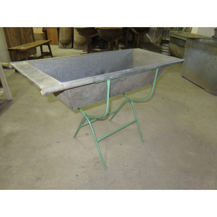 Antique square zinc tubs