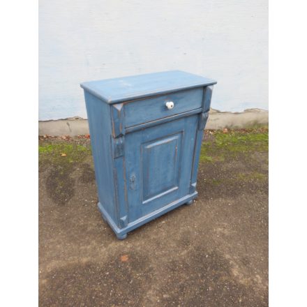 Antique Pine Nightstand (blue)