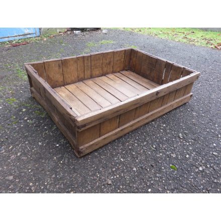 Open Top Wooden Storage Box (waxed)