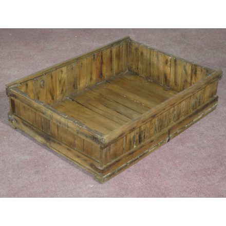 Open Top Wooden Storage Box (waxed)