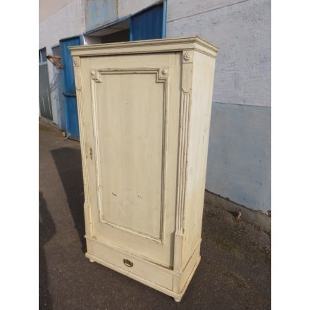 Antique Pine One Door Cabinet (cream)