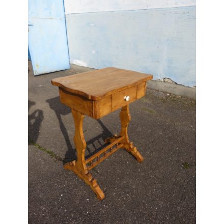 Antique Pine Sewing Table (waxed)