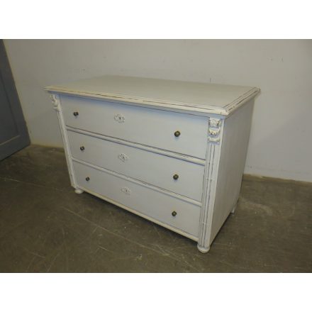 Antique Pine Chest of Three Drawers (white)