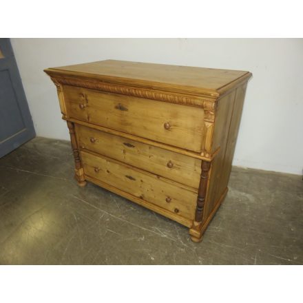 Antique Pine Chest of Three Drawers (waxed)