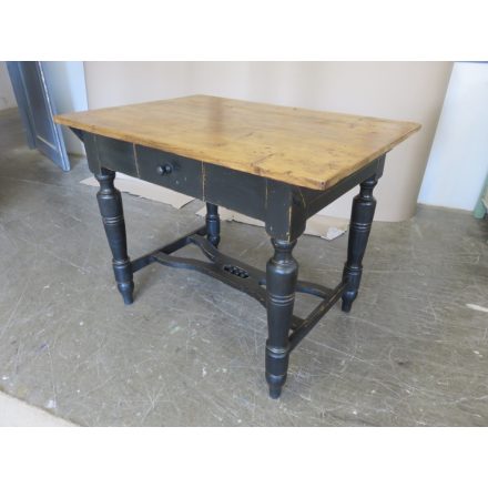 Antique Pine Table (black base)