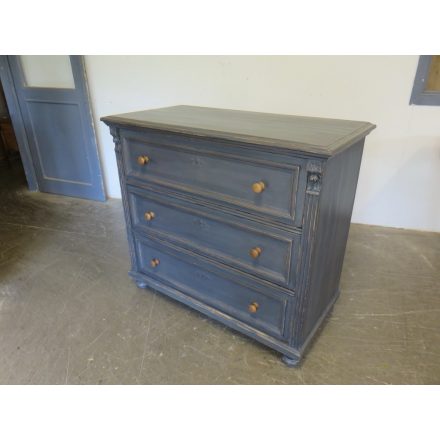 Antique Pine Chest of Three Drawers (grey)