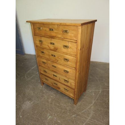 Antique Pine Chest of Six Drawers (waxed)