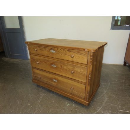 Antique Pine Chest of Three Drawers (waxed)