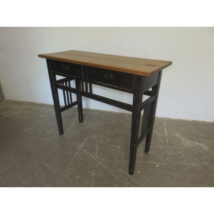 Antique Pine Table (black base)