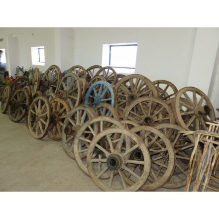 Antique wagon wheels