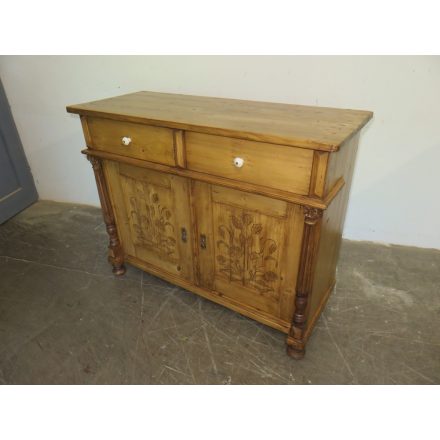 Antique Pine Dresser Base Cabinet (waxed)