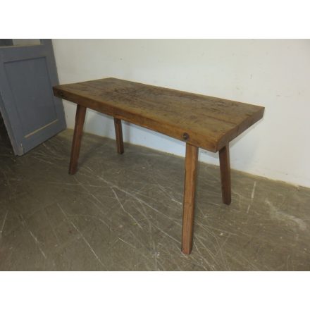 Antique Butcher Block Table (waxed)