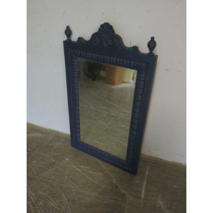 Antique Mirror in Pine Frame (blue)