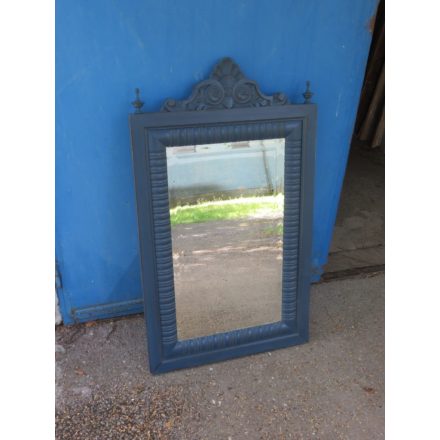 Antique Mirror in Pine Frame (blue)