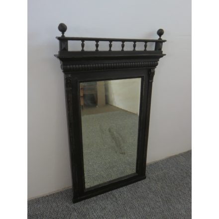 Antique Mirror in Pine Frame (black)