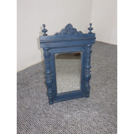 Antique Mirror in Pine Frame (blue)