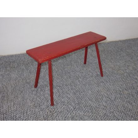 Antique Stick Leg Bench (red)