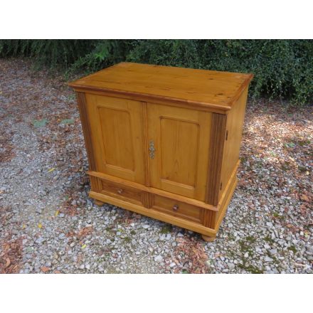 Antique Pine Dresser Base Cabinet (waxed)