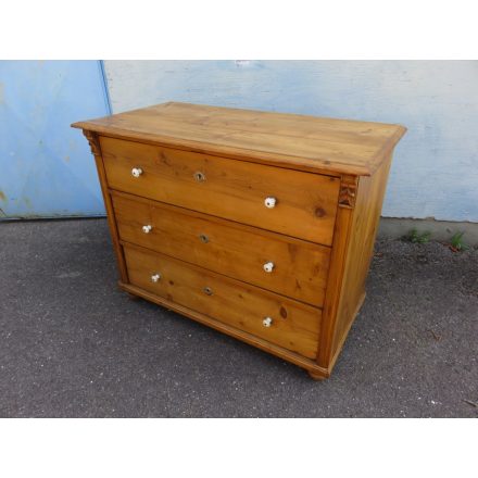 Antique Pine Chest of Three Drawers (waxed)