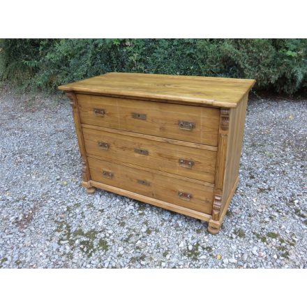 Antique Pine Chest of Three Drawers (waxed)