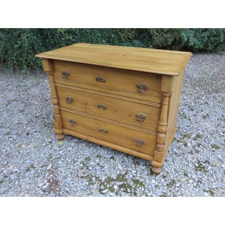 Antique Pine Chest of Three Drawers (waxed)