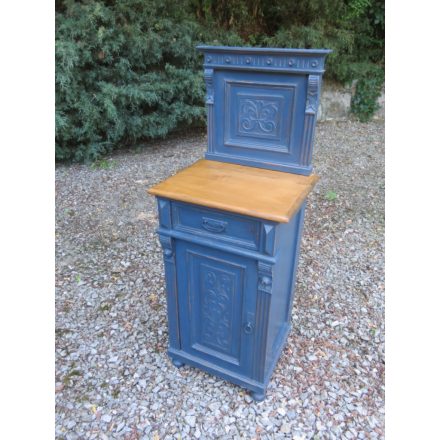 Antique Pine Nightstand (blue)