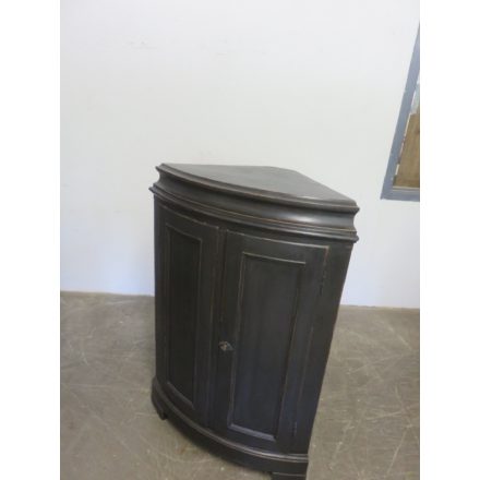 Antique Pine Corner Cabinet (black)