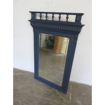 Antique Mirror in Pine Frame (blue)