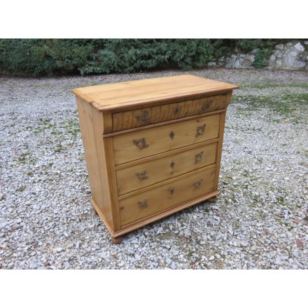 Antique Pine Chest of Four Drawers (waxed)