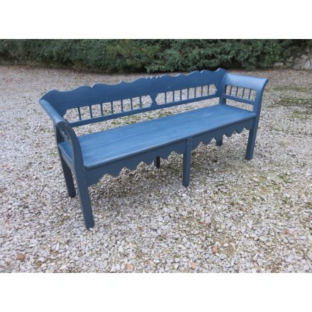 Antique Pine Bench (blue)