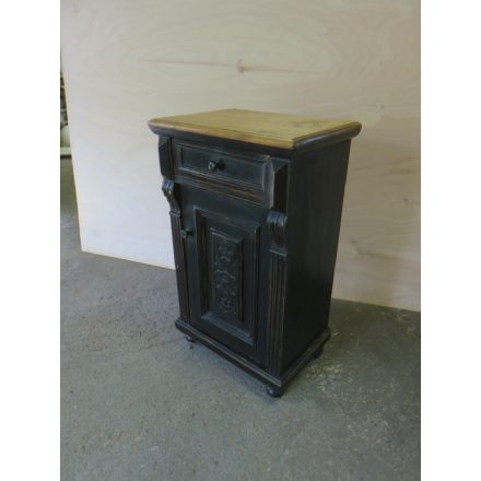 Antique Pine Nightstand (black)