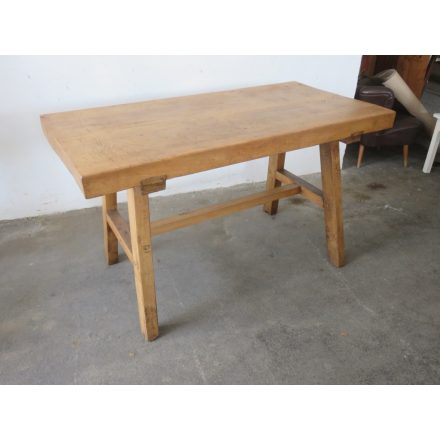 Antique Butcher Block Table (waxed)