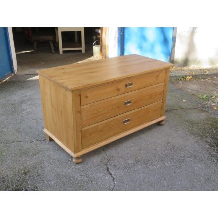 Antique Pine Chest of Three Drawers (waxed)