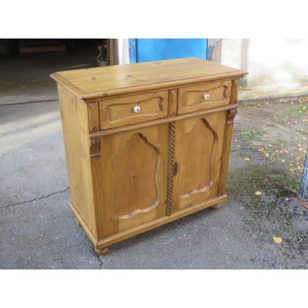 Antique Pine Dresser Base Cabinet (waxed)