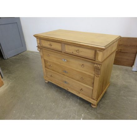 Antique Pine Chest of Five Drawers (waxed)