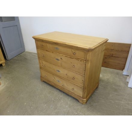 Antique Pine Chest of Four Drawers (waxed)