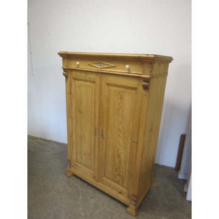 Antique Pine Cabinet with a Drawer (waxed) 