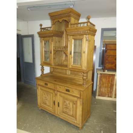 Antique Pine Kitchen Dresser (waxed)